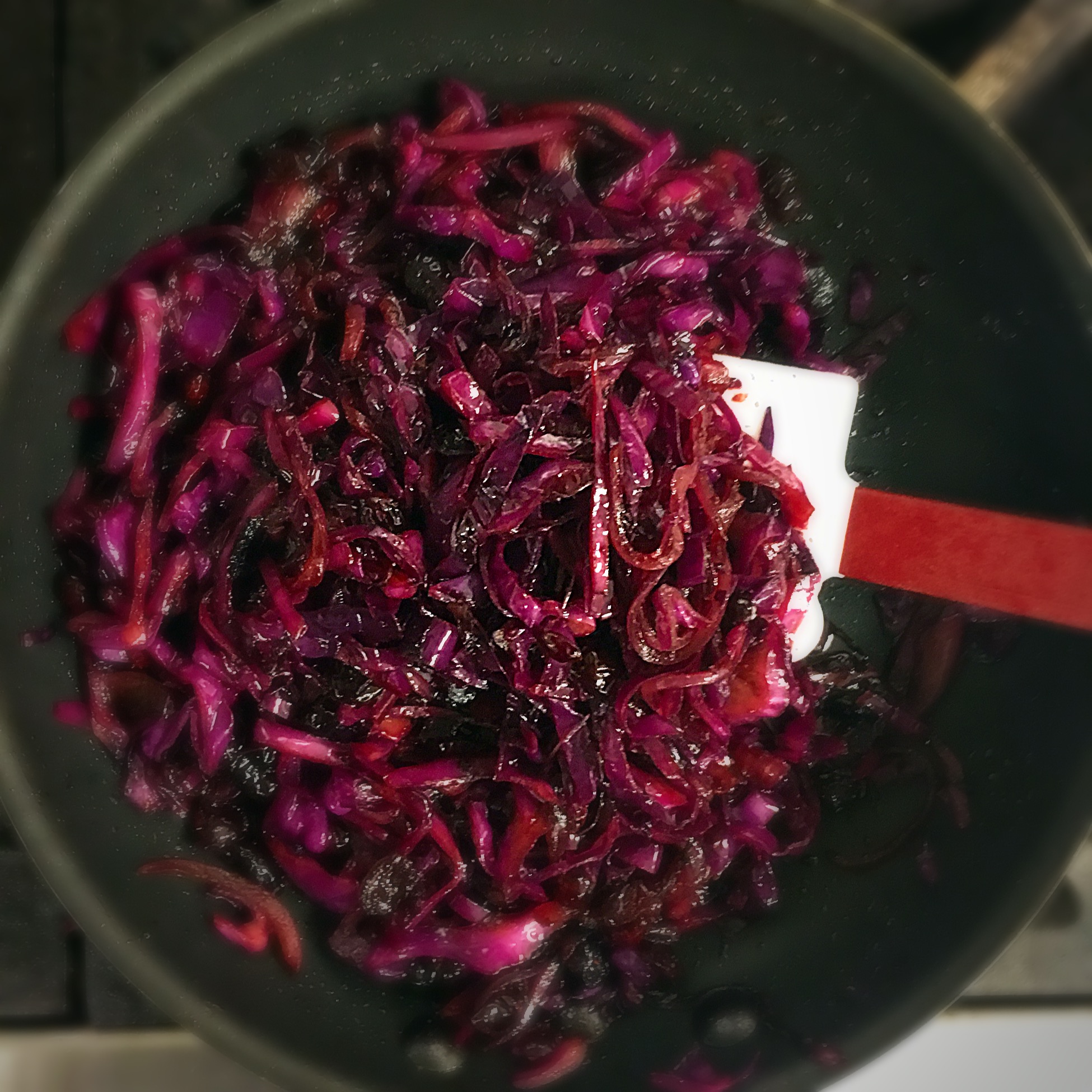 Spiced Sautéed Red Cabbage with Cherries