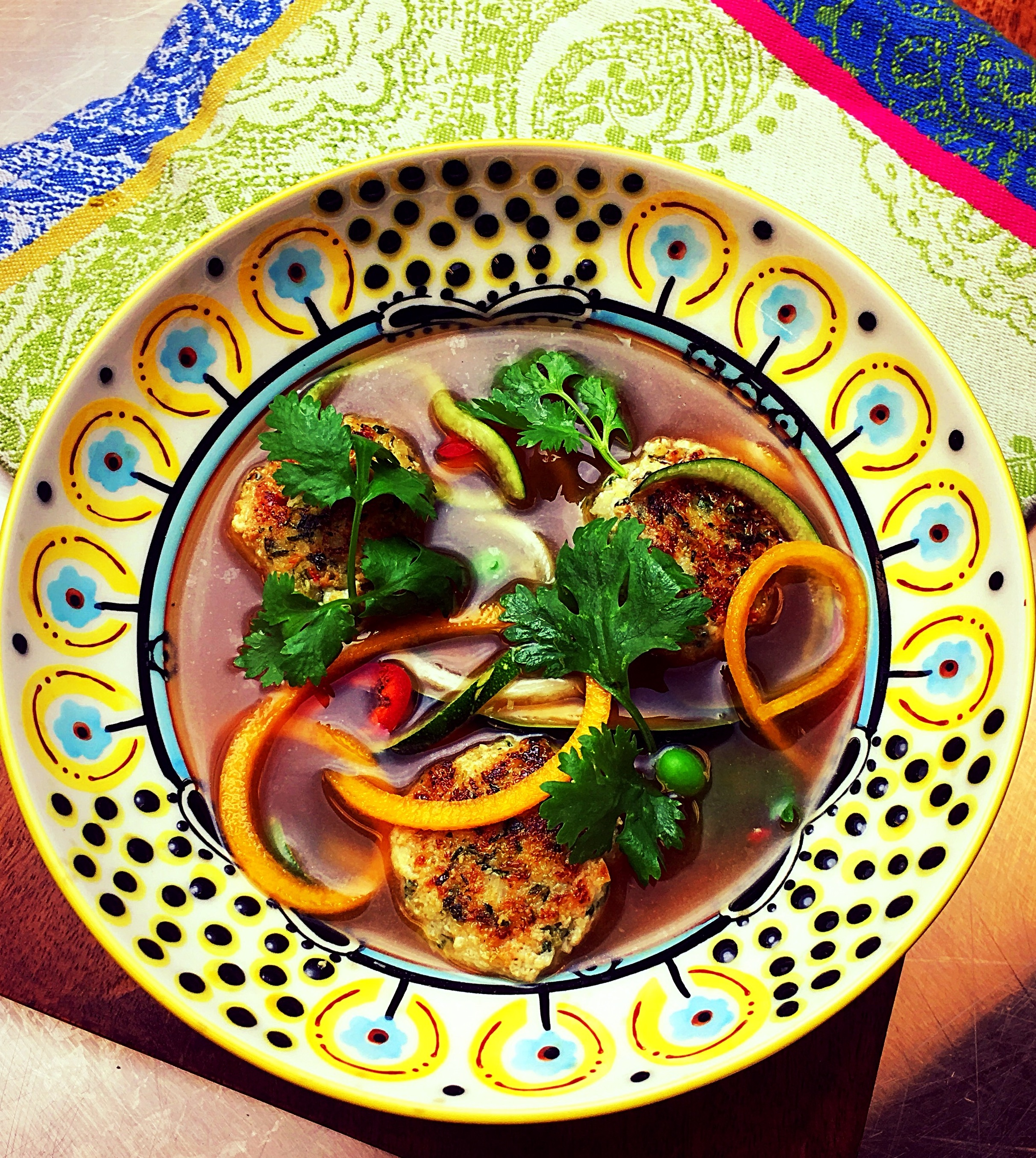 Thai Fish Dumpling Soup