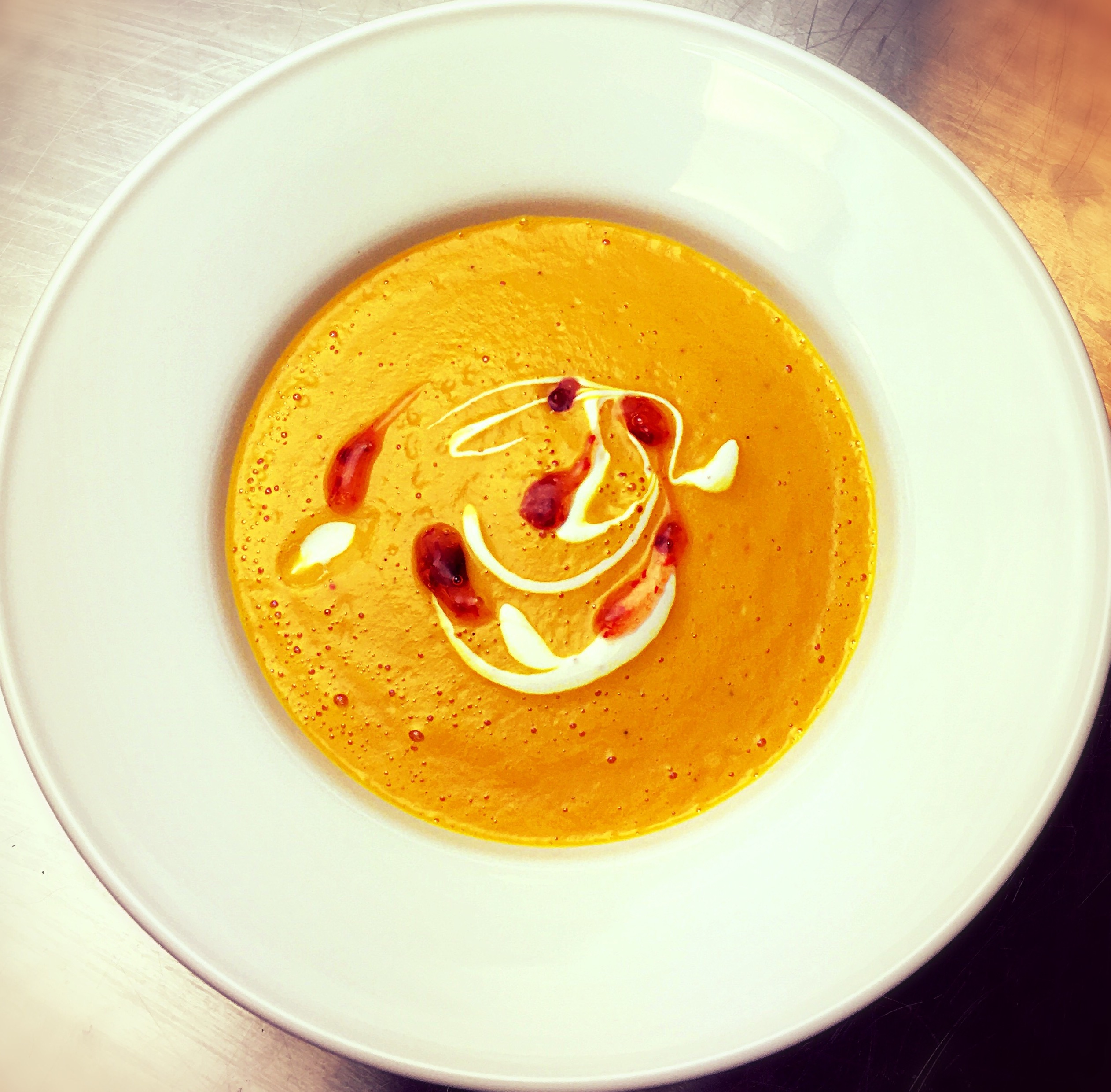 Easy Peasy Carrot Soup (with a slight touch of heat)