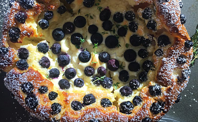 Wild Blue Berry & Thyme Cheese Cake